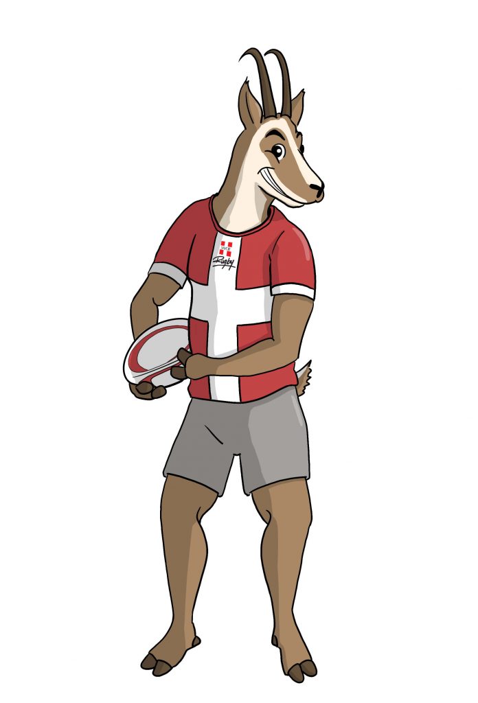 Illustration mascotte rugby