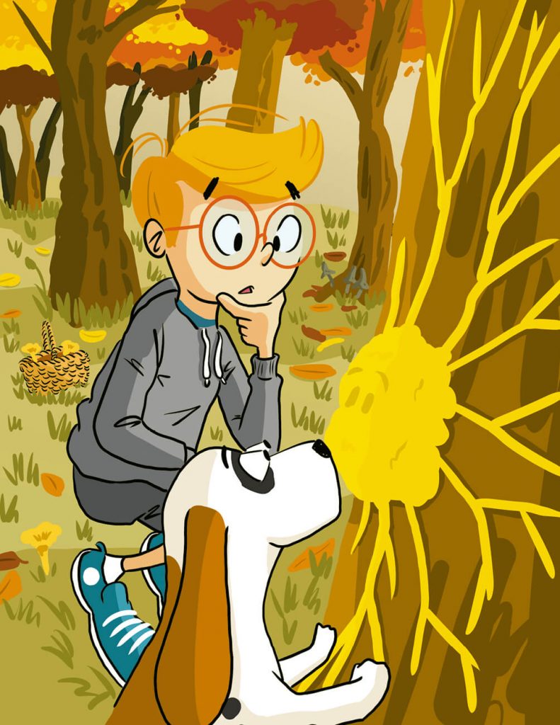 illustration livre jeunesse - Rencontre du blob