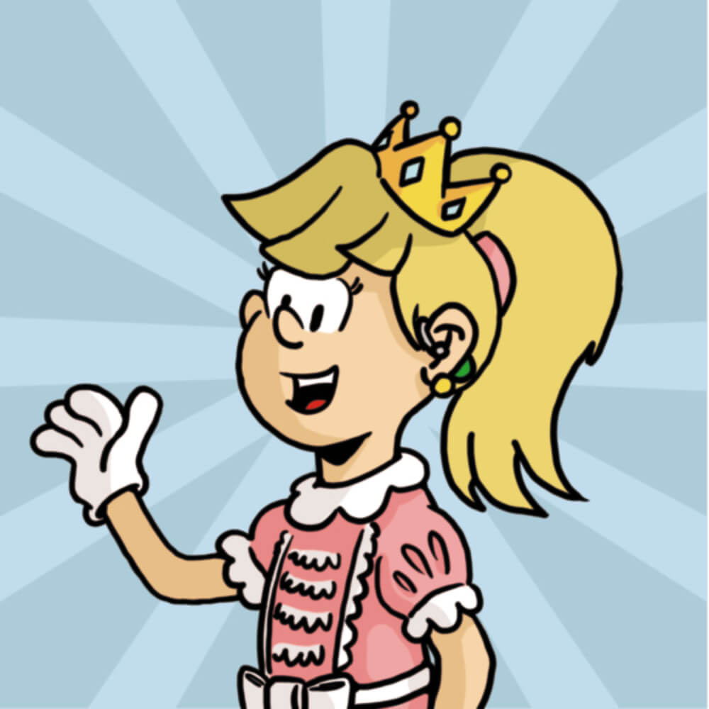 Carte du jeu de mémo avec Princesse Zoé la magicienne, illustration jeunesse