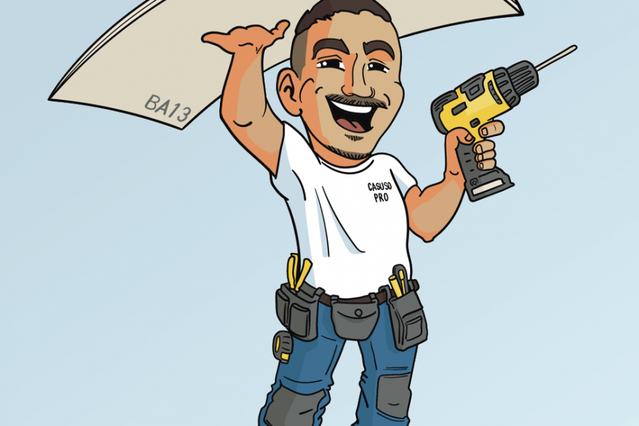 Illustration mascotte artisan