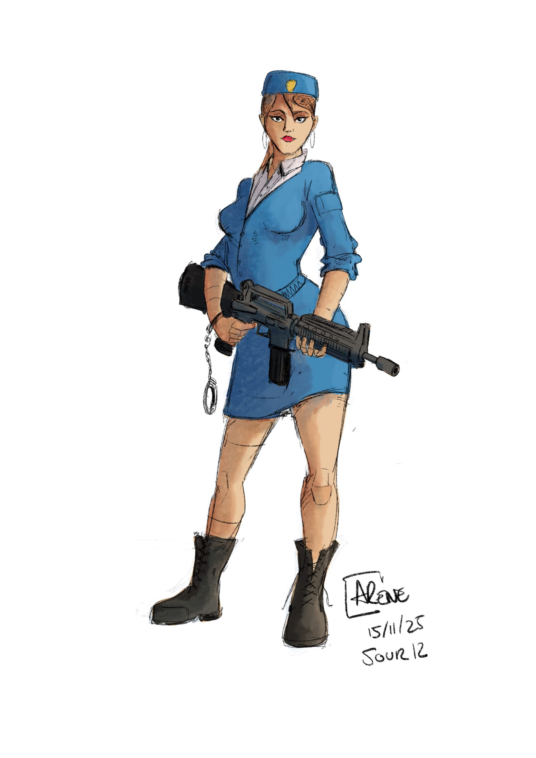 Character design – Policier