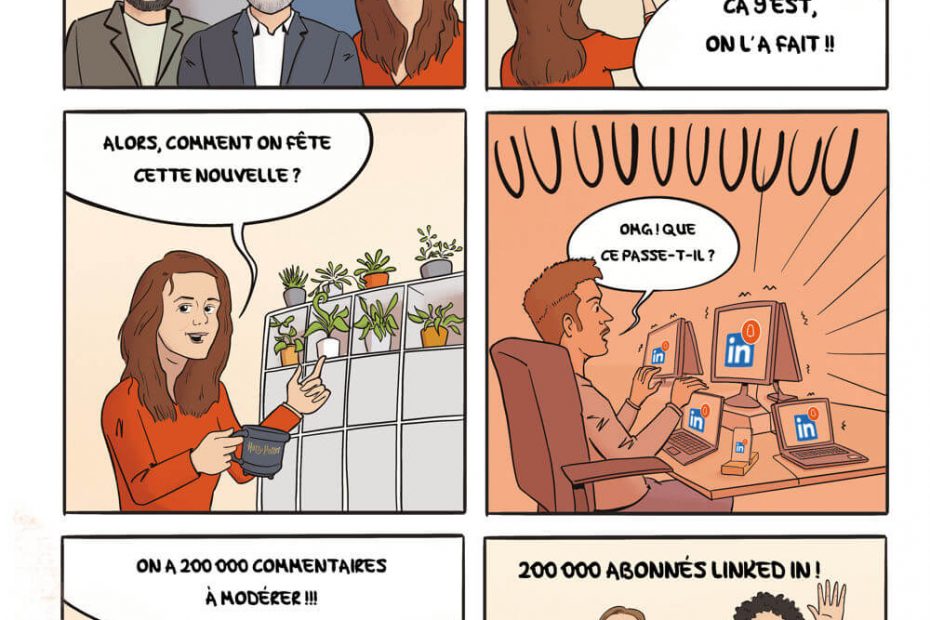Bande desinée de communication RH personnalisée