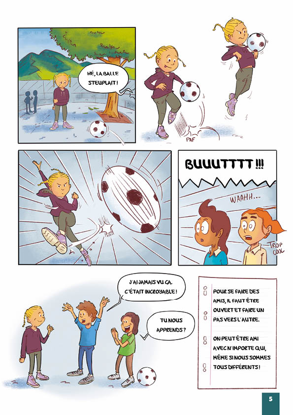 Illustration planche de BD sur le harcèlement