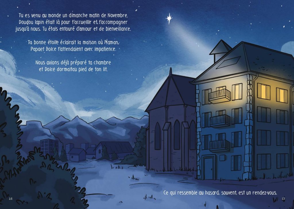 Illustration personnalisée llivre enfant Petit coeur