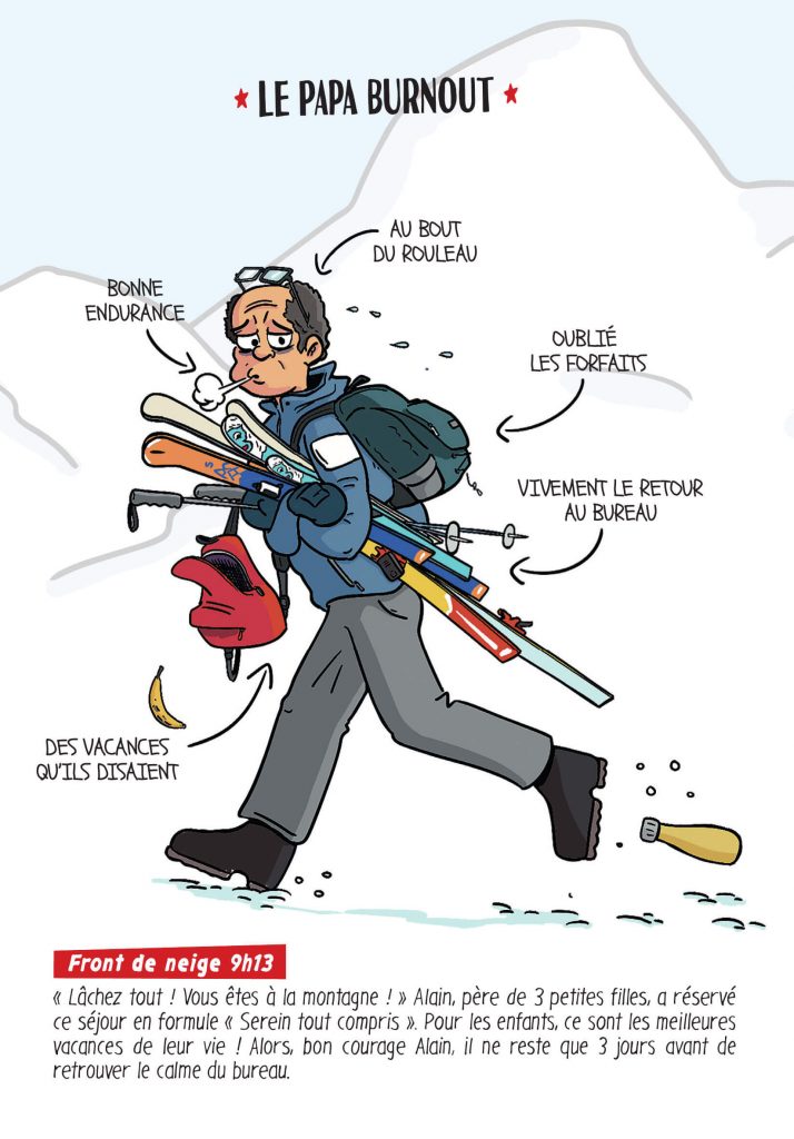 Illustration Bande dessinée - Le défilé des station