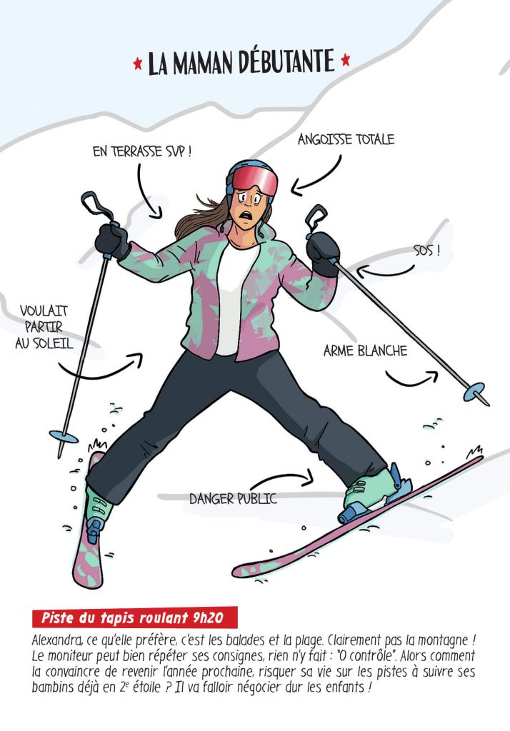Bande dessinée Le défilé des stations - La maman débutante