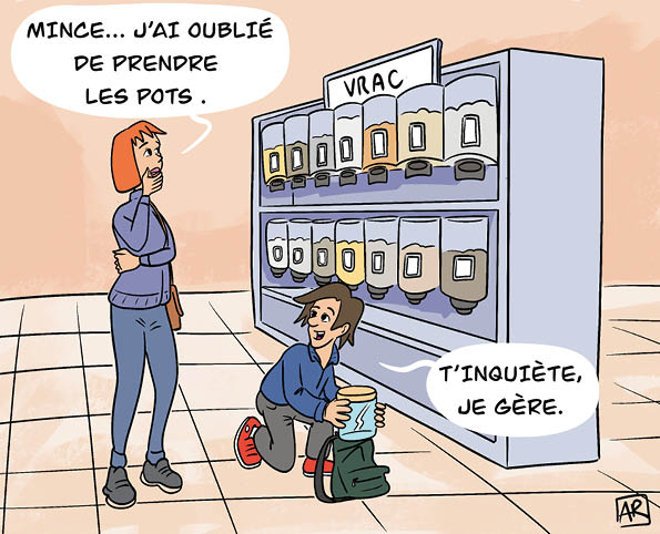 Illustration mars – sensibilisation à l'emballage
