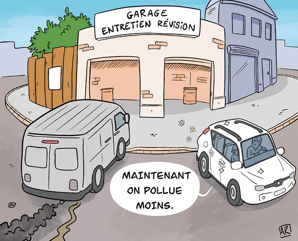 Illustration juin – Geste écologique voiture