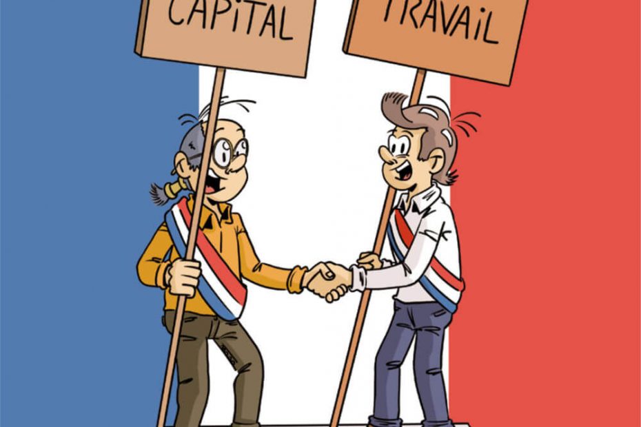 Couverture d’une bande dessinée de vulgarisation expliquant le principe de la fiducie à travers une narration illustrée