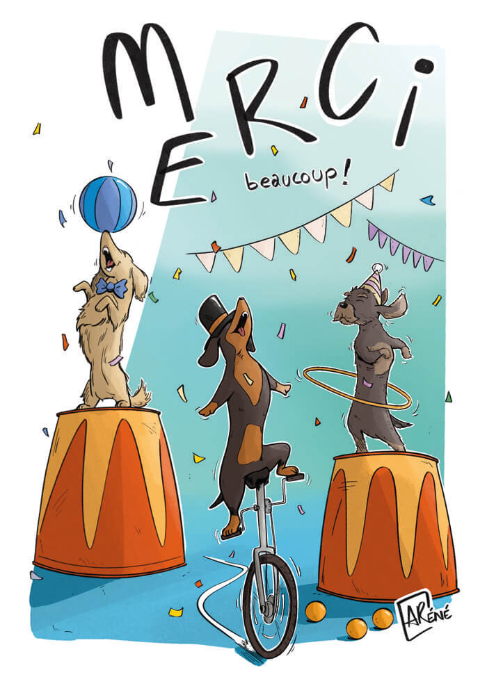 Dessin carte postale