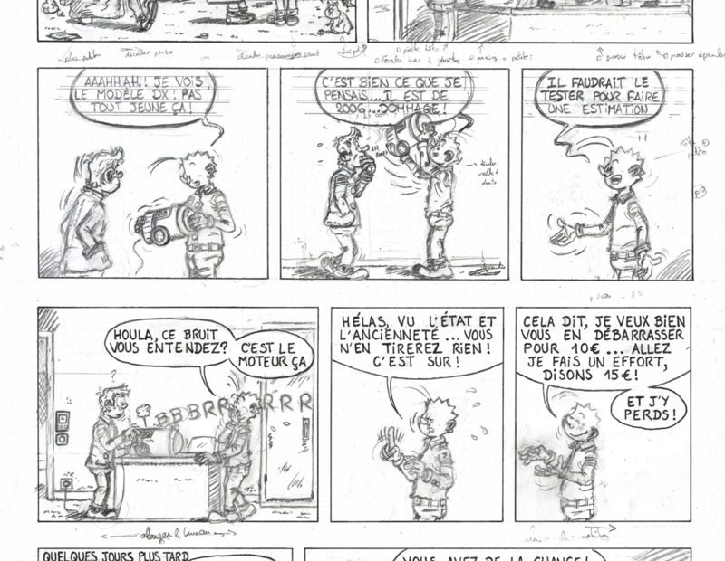 Exposition planche originale bande dessinée