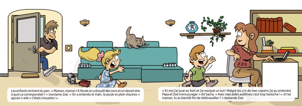 Illustration double page d’un album jeunesse