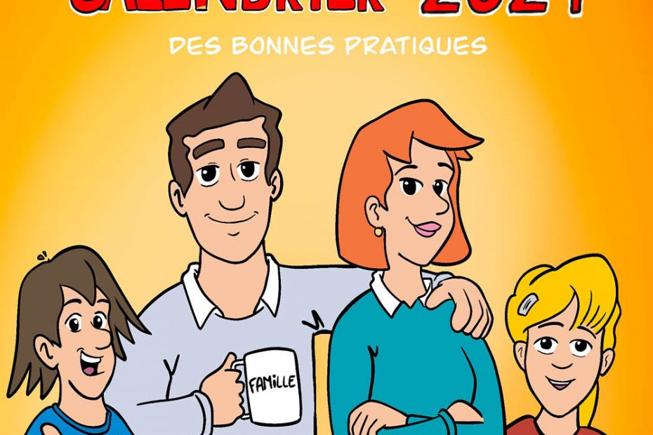 calendrier personnalisé illustré