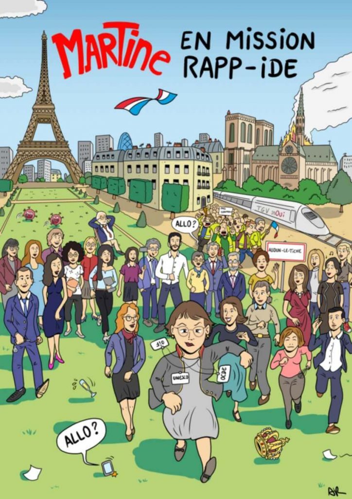 Affiche BD - Bande dessinée cadeau - Départ retraite hommage carrière