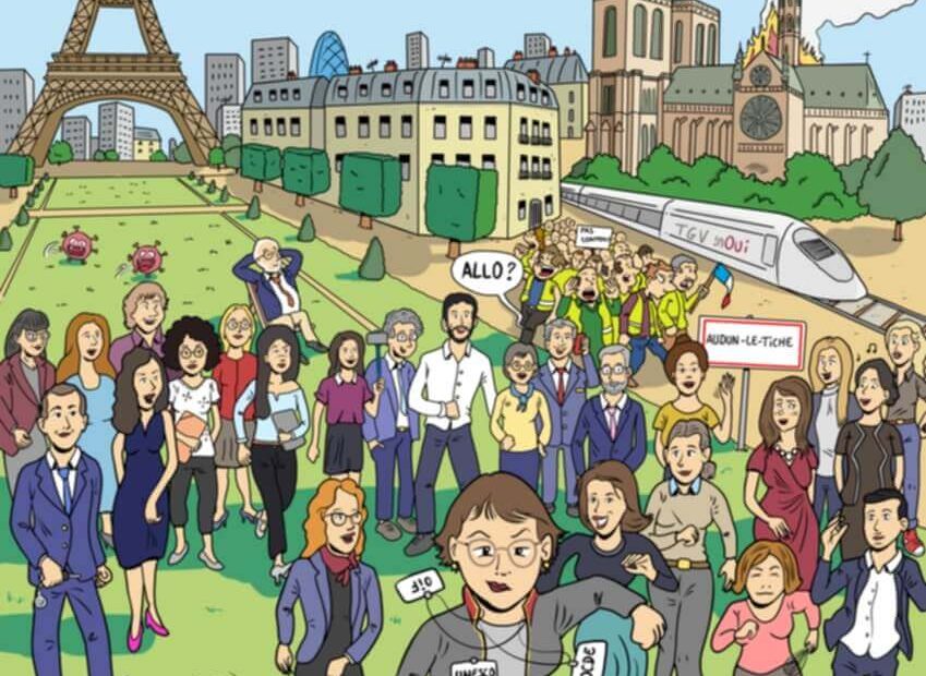 Affiche BD - Bande dessinée cadeau - Départ retraite hommage carrière