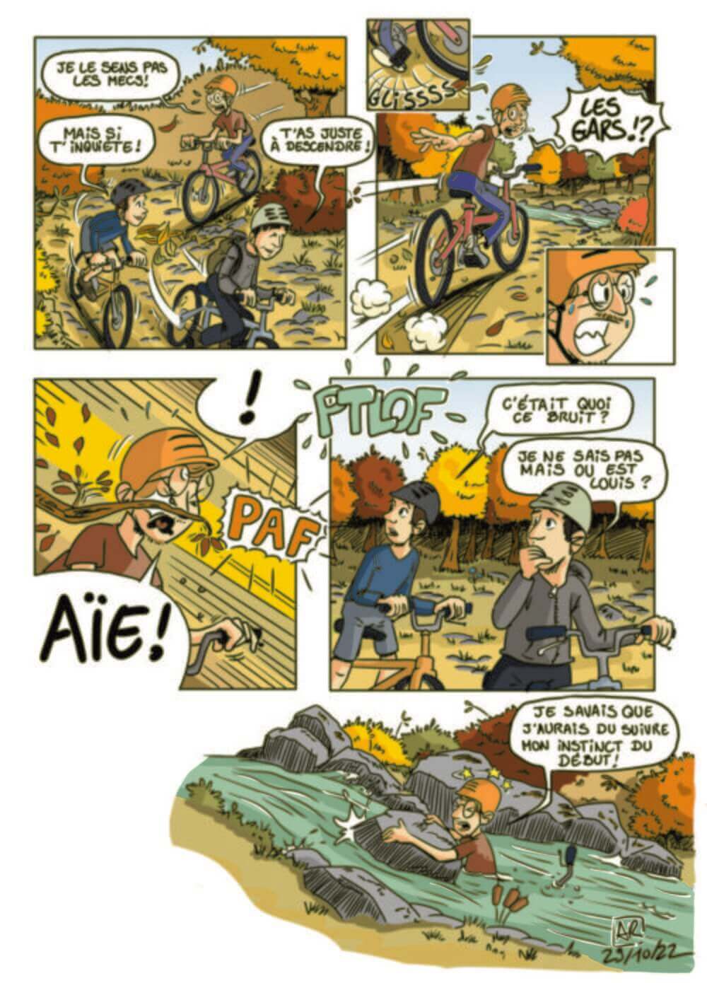 BD cadeau anniversaire : aventure en vélo