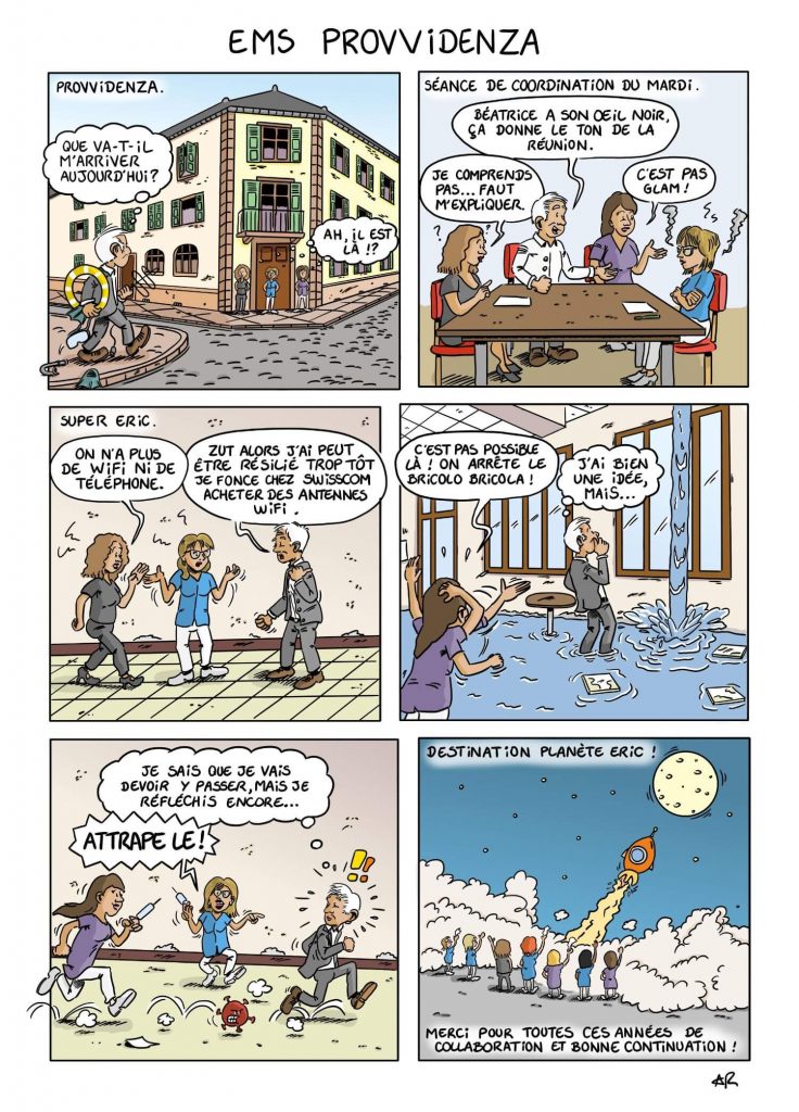 Bande dessinée cadeau de retraite