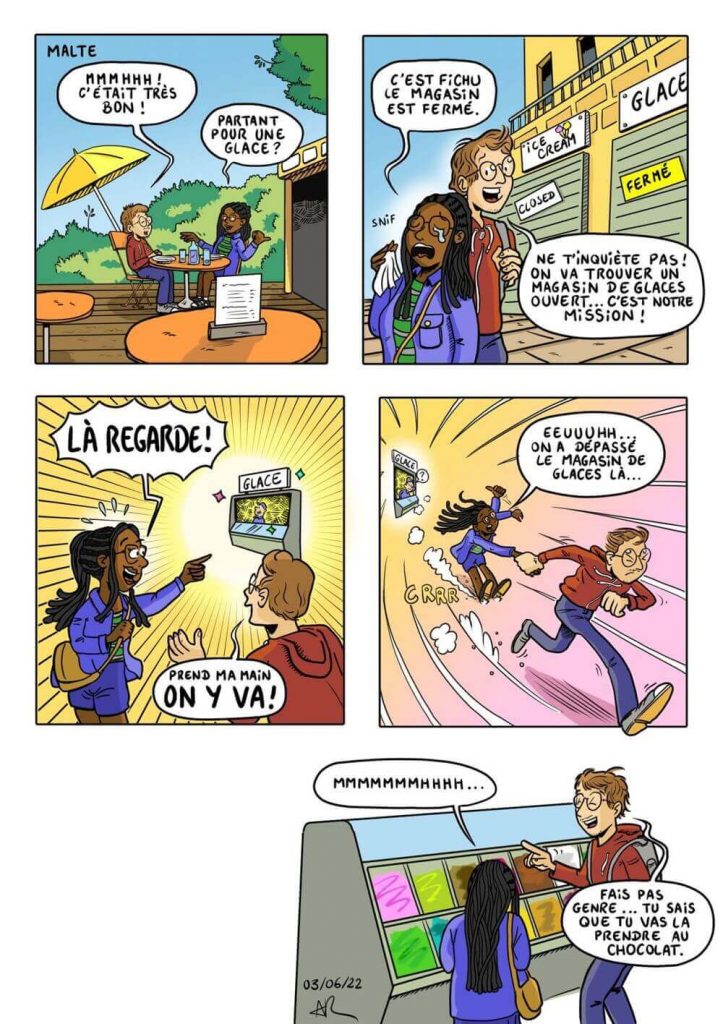 BD cadeau pour anniversaire : Choisir une glace