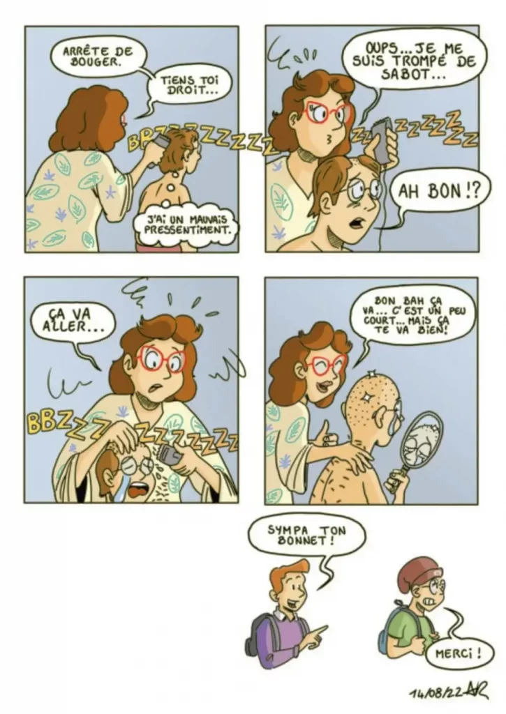 BD pour anniversaire : La coupe de cheveu
