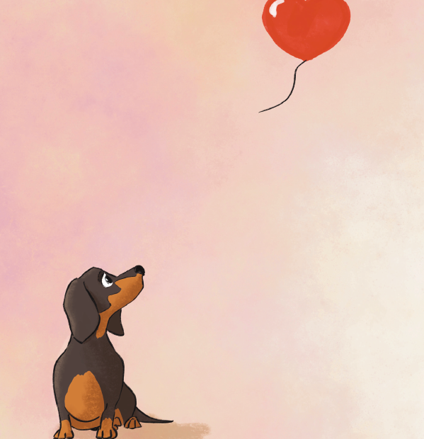 Carte Saint Valentin illustrée