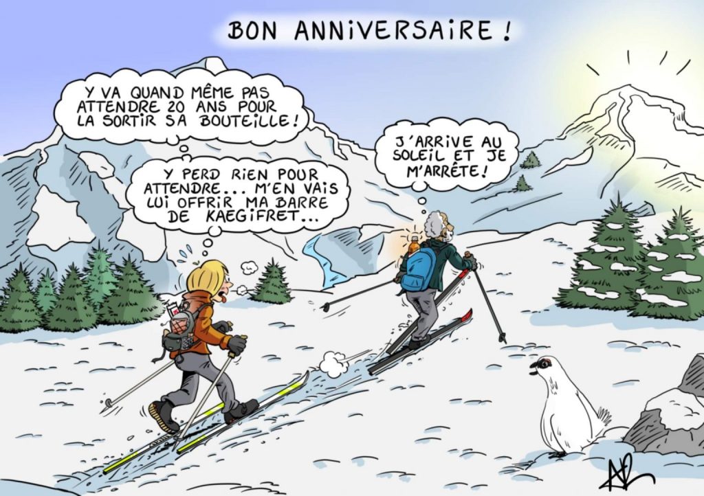 Carton d'anniversaire illustrée