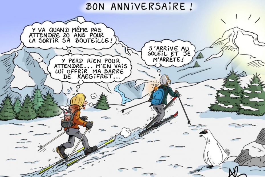 Carte d'anniversaire illustrée