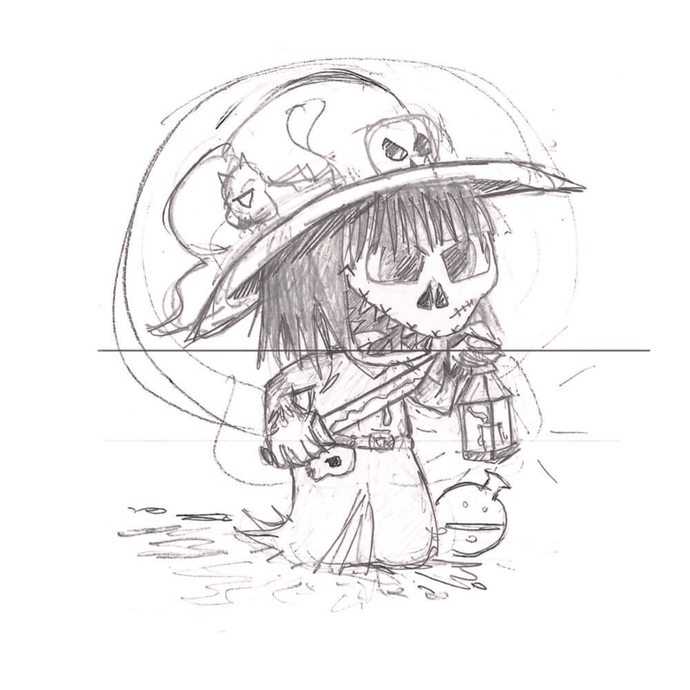 Croquis de la sorcière