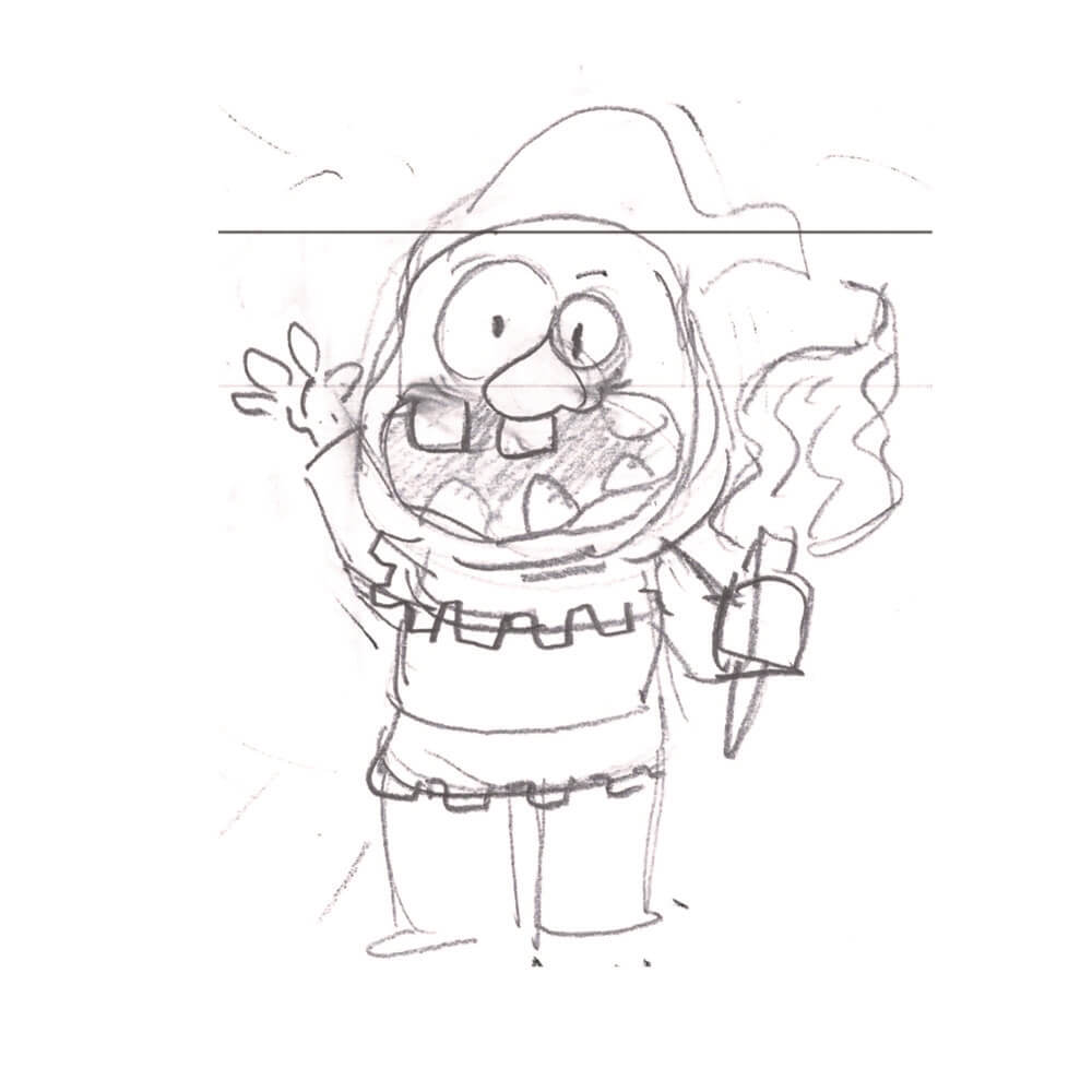 Esquisse personnage du paysan