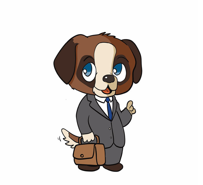 Illustration animal mascotte déclinaison