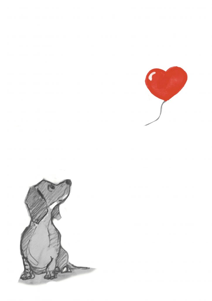 Illustration carte Saint valentin