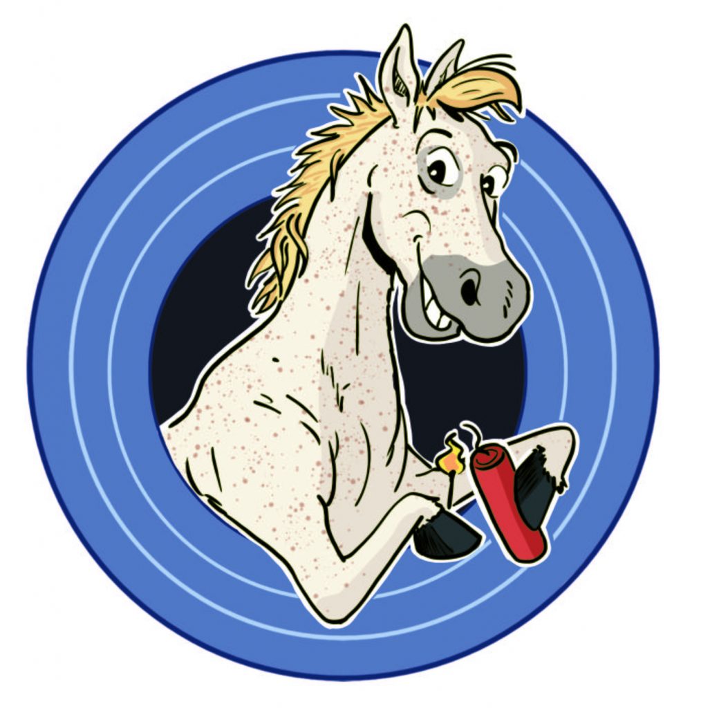 Illustration cheval blason