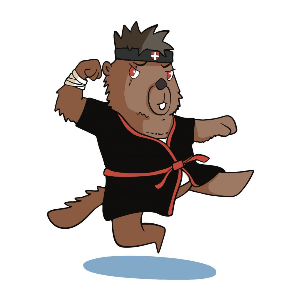 La marmotte illustrée saute