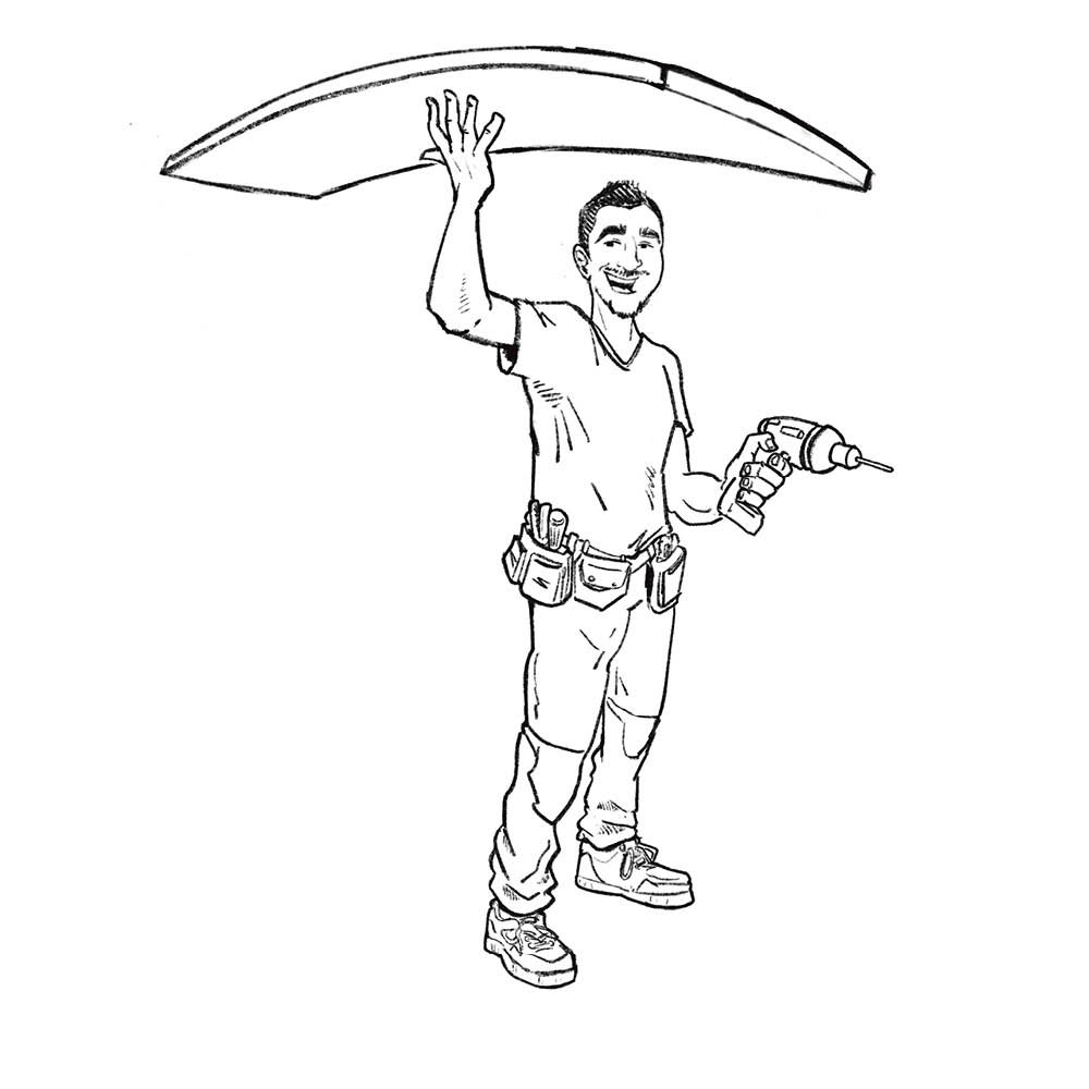 Recherche graphique mascotte artisan 2