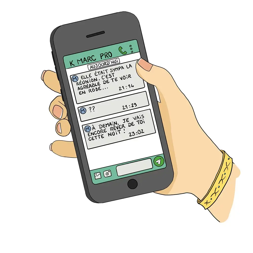 Illustration pour flyer de sensibilisation au harcèlement au travail
