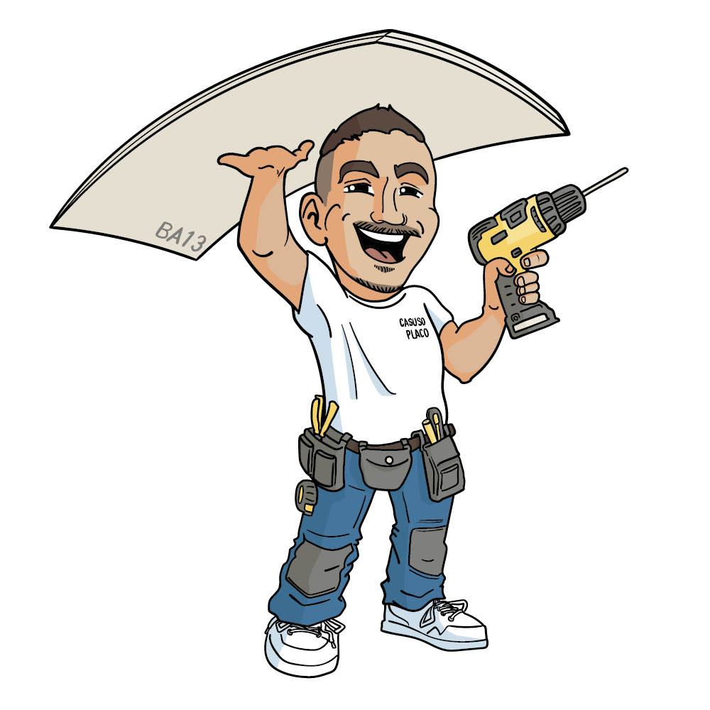 Illustration mascotte artisan