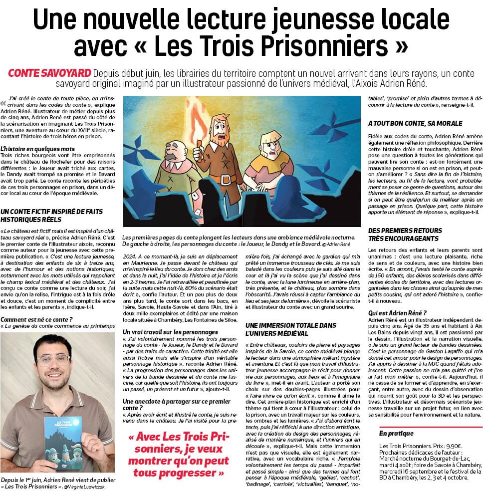 Les Trois Prisonniers - Hebdo des Savoies 16072026